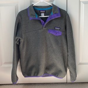 Patagonia Fleece Pullover Synchilla Grey Sz Small